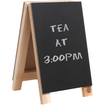 Mini 8 inch Tabletop Wooden Easel Chalkboard Sign